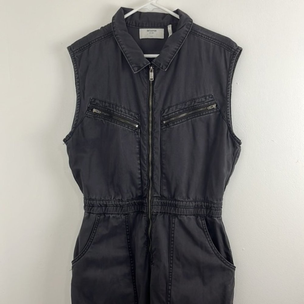 One Teaspoon Olivia Aviator Sleeveless Denim Jumpsuit